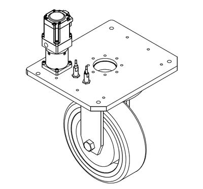 PH250S-A4-001-01 凤凰动力AGV电转向轮/卧式