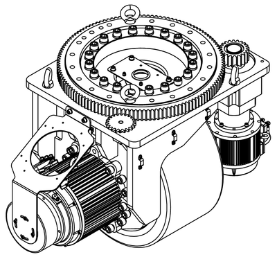 PH600DS-A1-004-01 凤凰动力AGV卧式舵轮