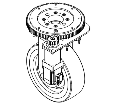 PH250S-A2-001-01 凤凰动力AGV电转向轮/卧式
