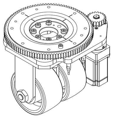 PH150S-A1-001-01 凤凰动力AGV电转向轮/卧式