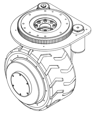 PH340DS-A1-001-00 凤凰动力AGV卧式舵轮