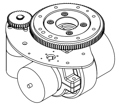 PH150DS-A1-002-00 凤凰动力AGV卧式舵轮